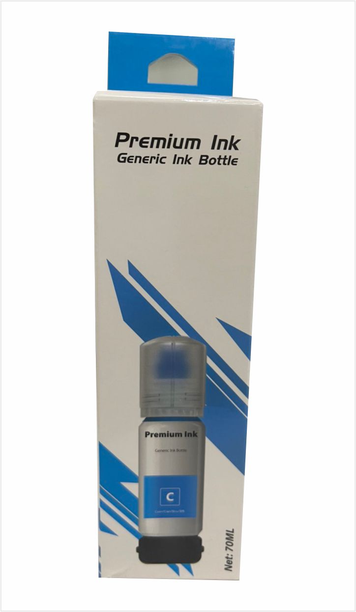 Mực nạp Premium dye màu xanh 70ml dùng cho Epson L Seri L6190, L4150, L6170, L4160, L3110...