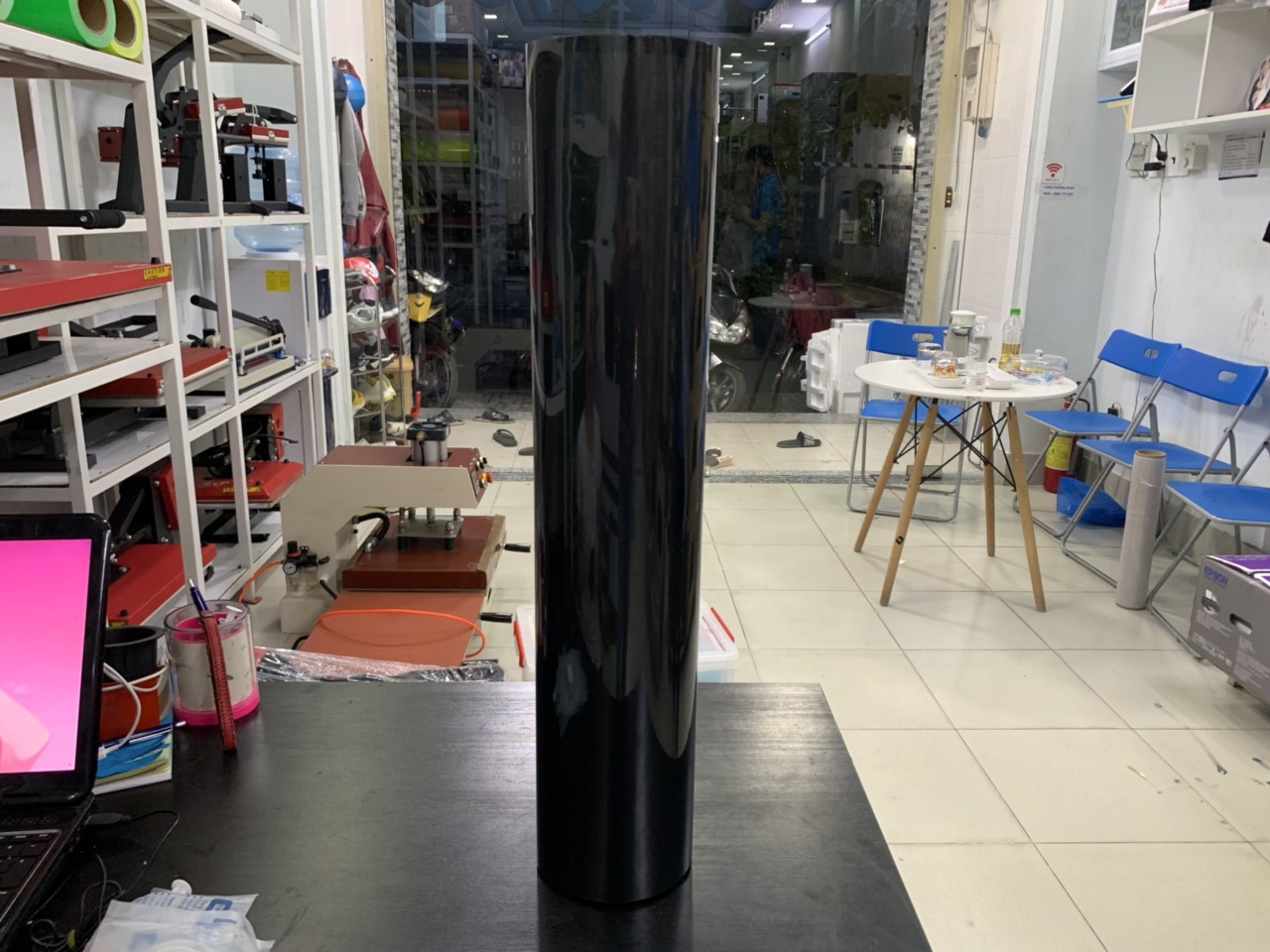 Decal PVC chuyển nhiệt khổ 50cm x 25m màu đen