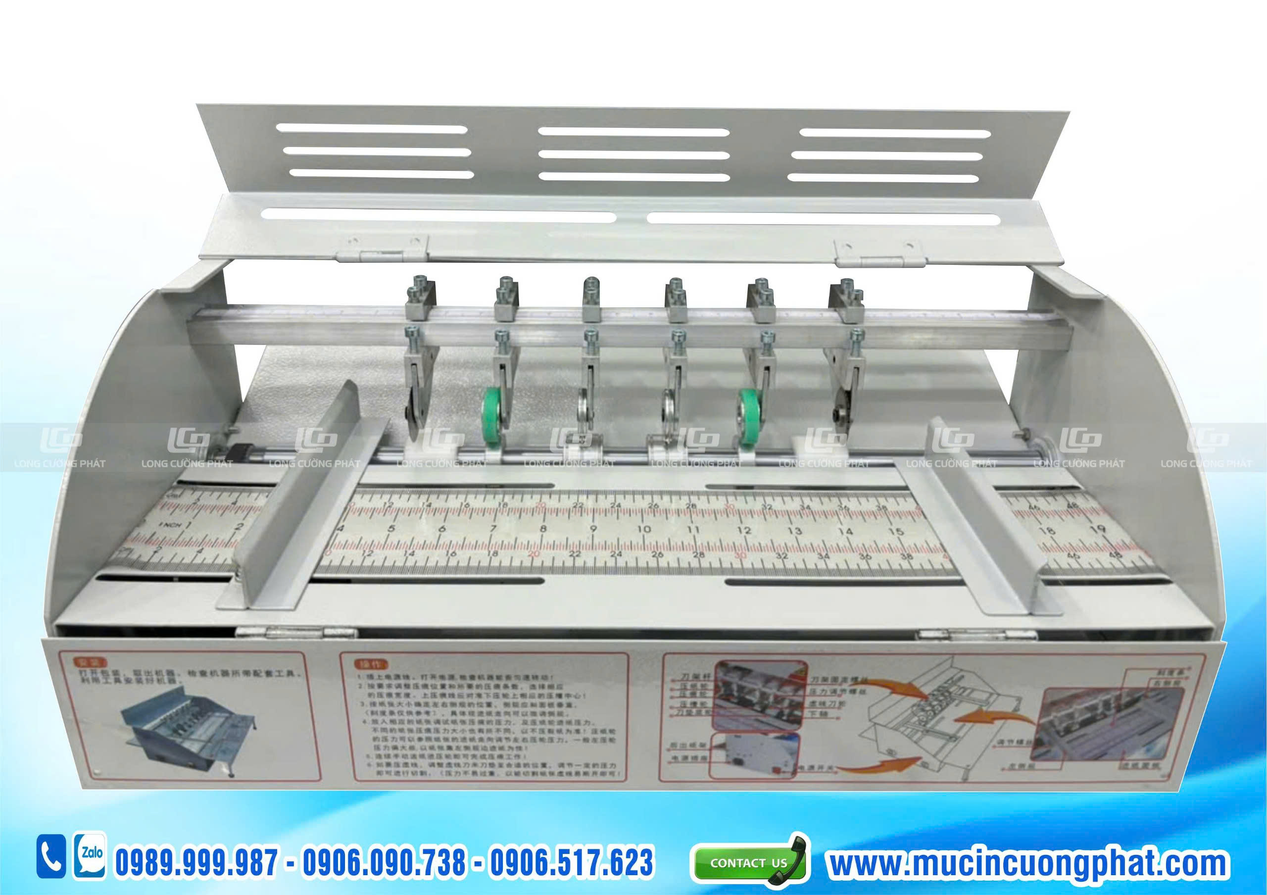 Máy Cấn Răng Cưa Đa Năng, Cấn Giấy - Cắt Răng Cưa - Cắt Decal Khổ A3