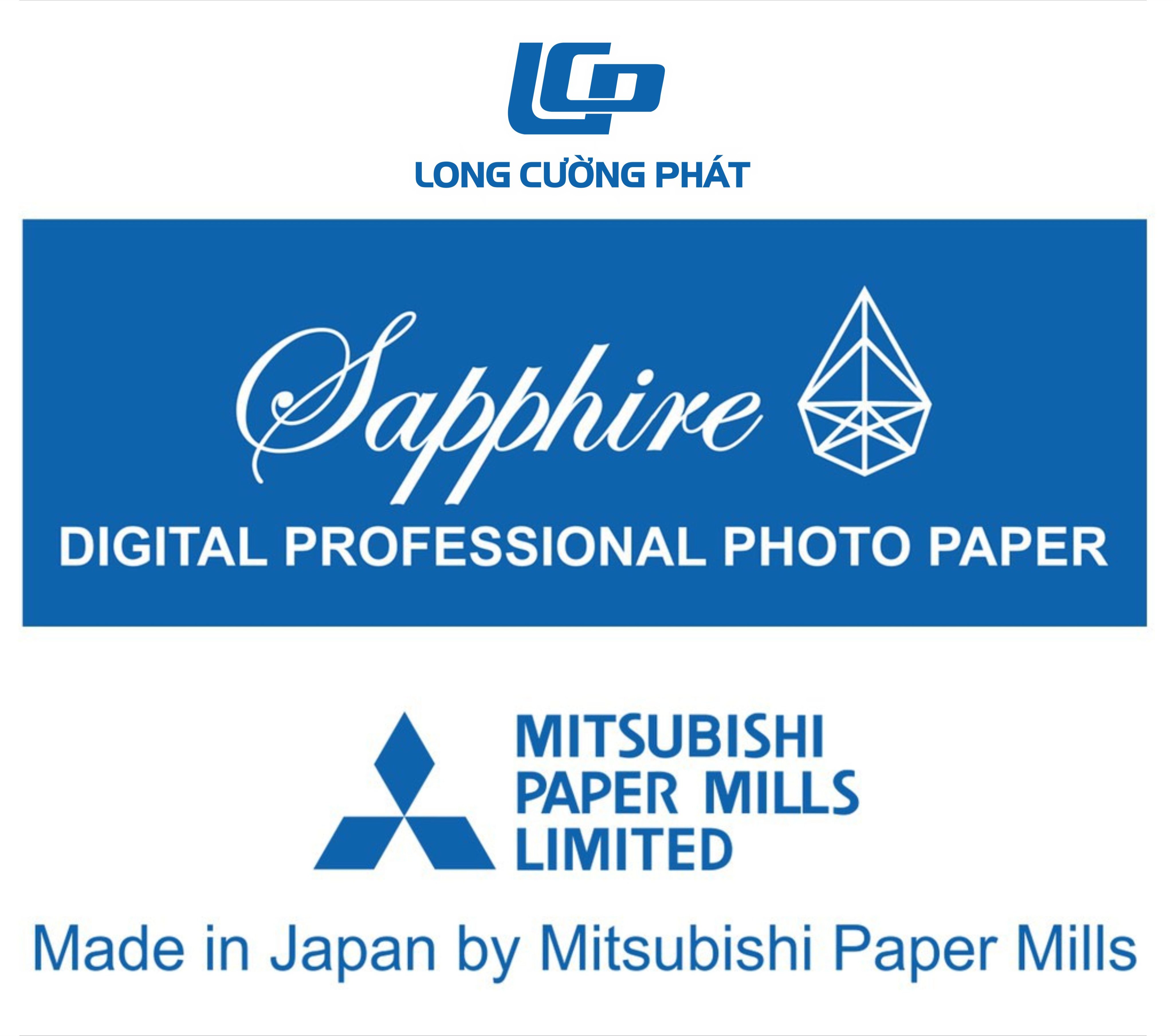 giấy in ảnh Sapphire Mitsubishi Japan RC 230g khổ 29.7x45cm