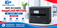 Máy in laser đen trắng CANON MF 272DW, In 2 mặt kết nối wifi
