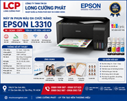 Máy in phun màu đa năng Epson ecotank L3310, In scan copy