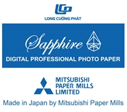 giấy in ảnh RC lụa Sapphire Mitsubishi Japan 230g khổ A4